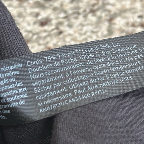 Eileen fisher black cotton pant elastic waist size small P - Picture 9 of 9